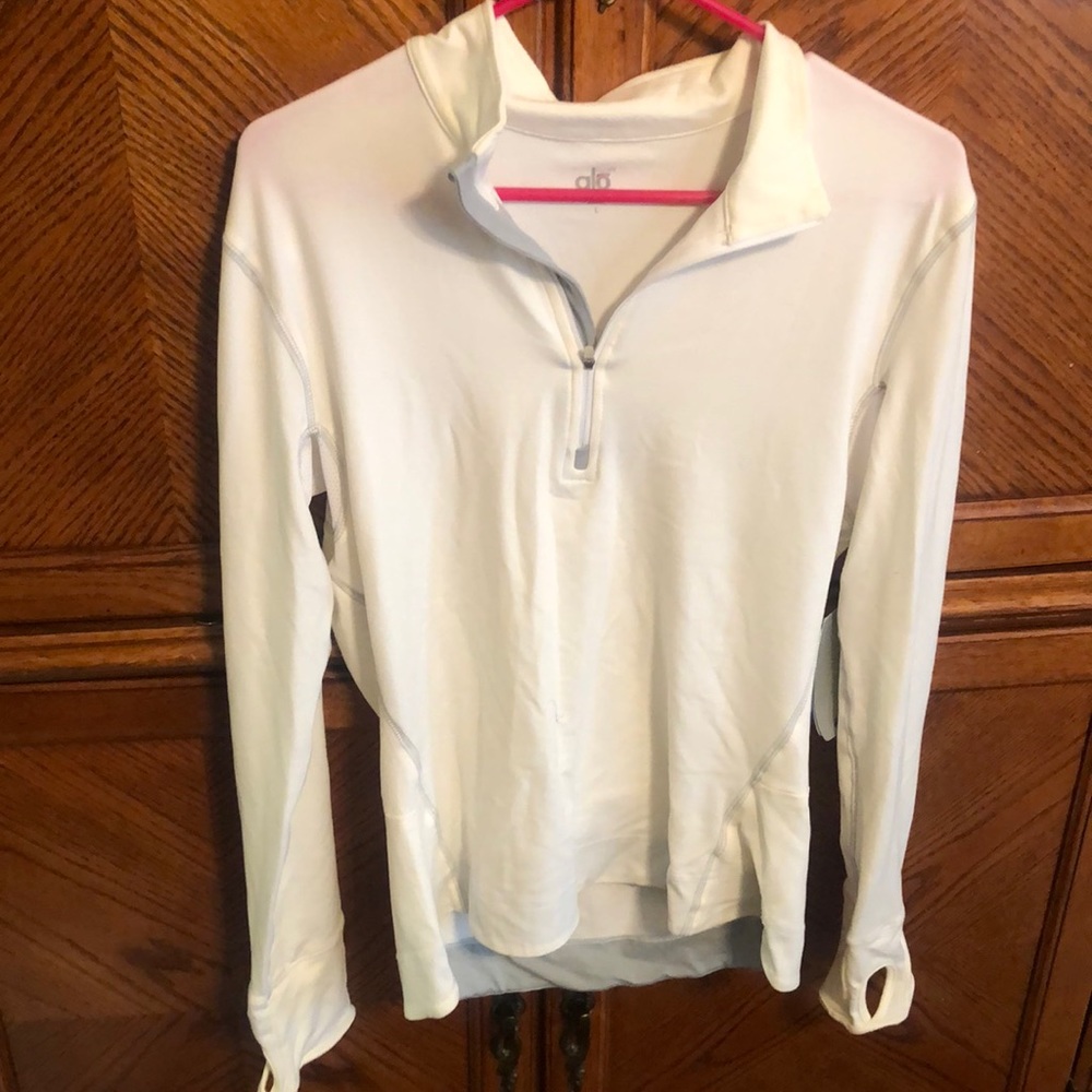 White 1/4 zip